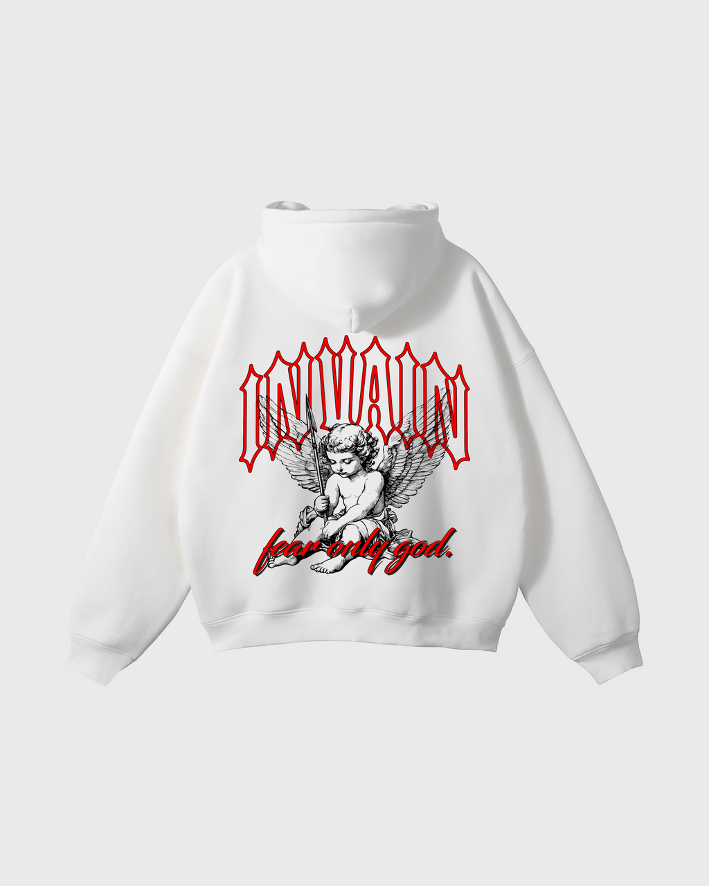 THE LAST ARROW WHITE HOODIE