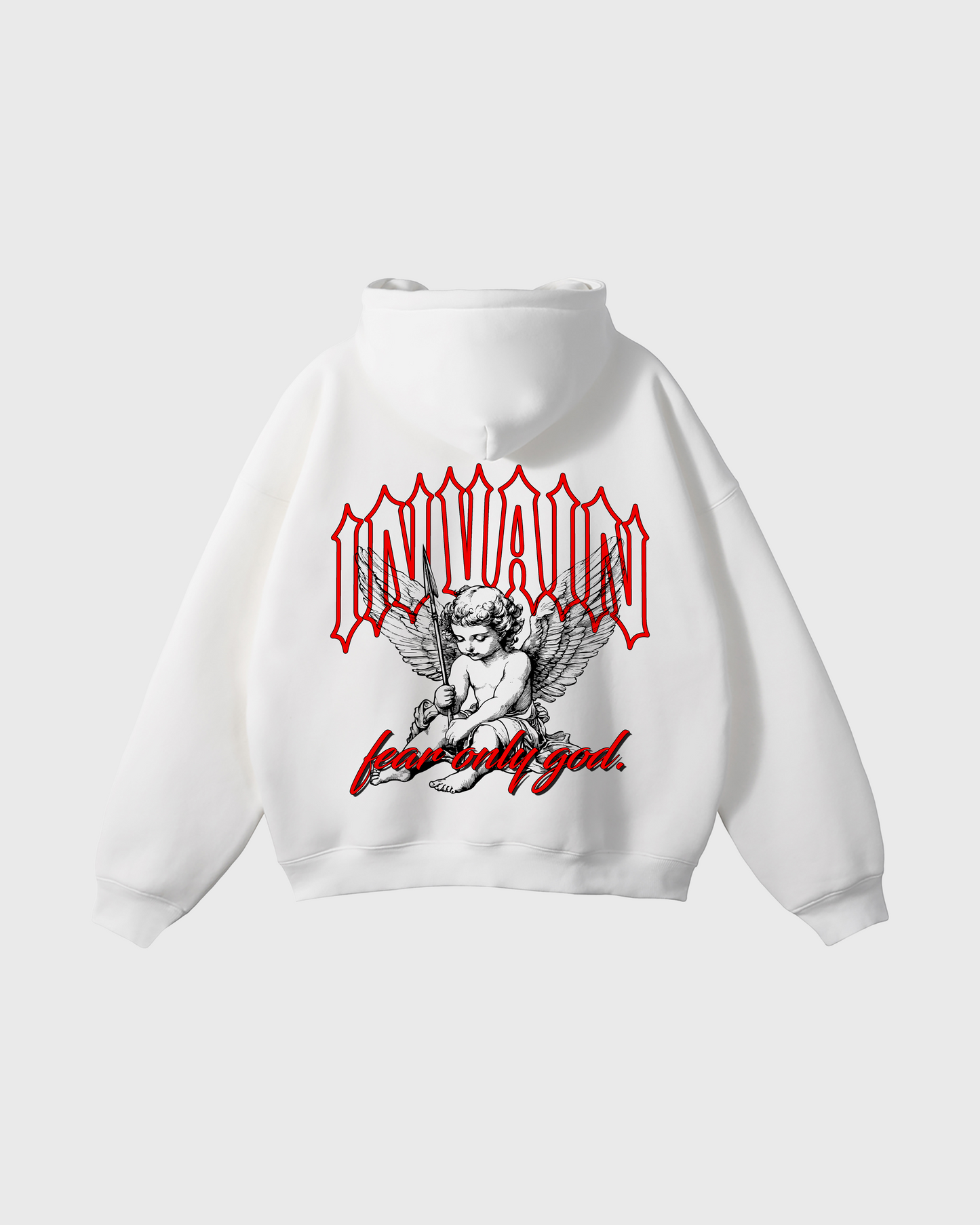 THE LAST ARROW WHITE HOODIE