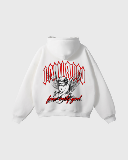 THE LAST ARROW WHITE HOODIE