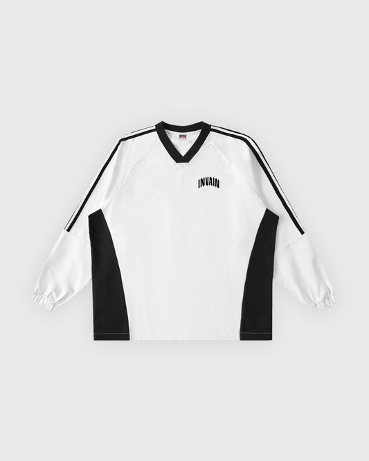 STRIPED PULLOVER - WHITE