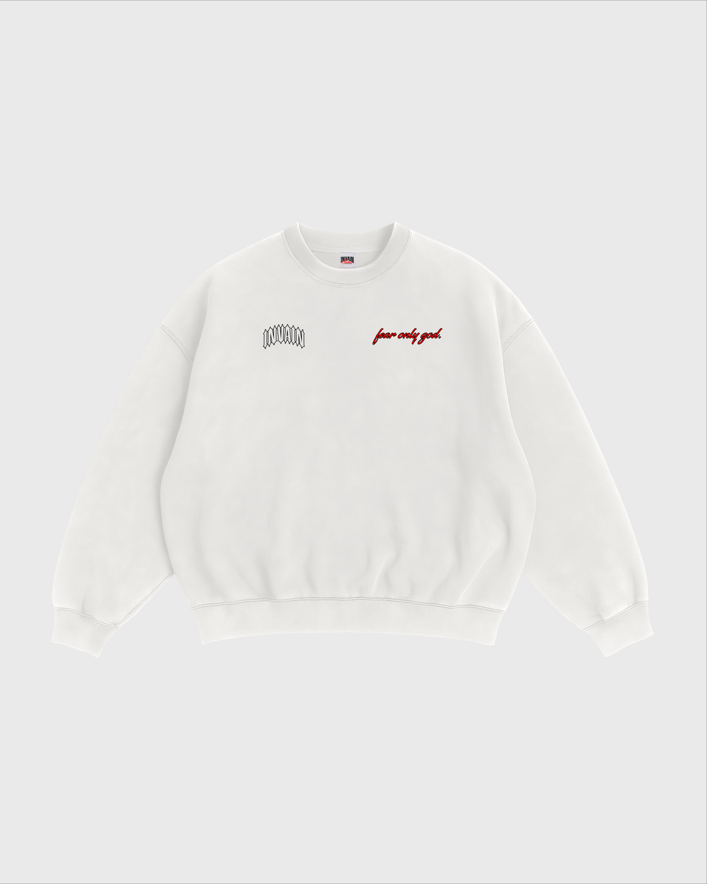 FEAR ONLY GOD WHITE CREWNECK