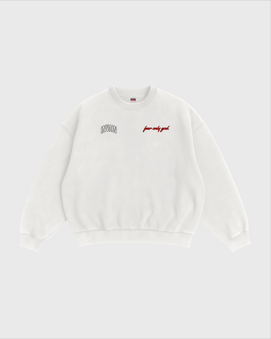 FEAR ONLY GOD WHITE CREWNECK