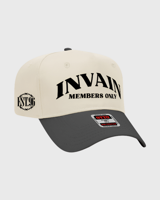 MEMBERS ONLY CREAM HAT