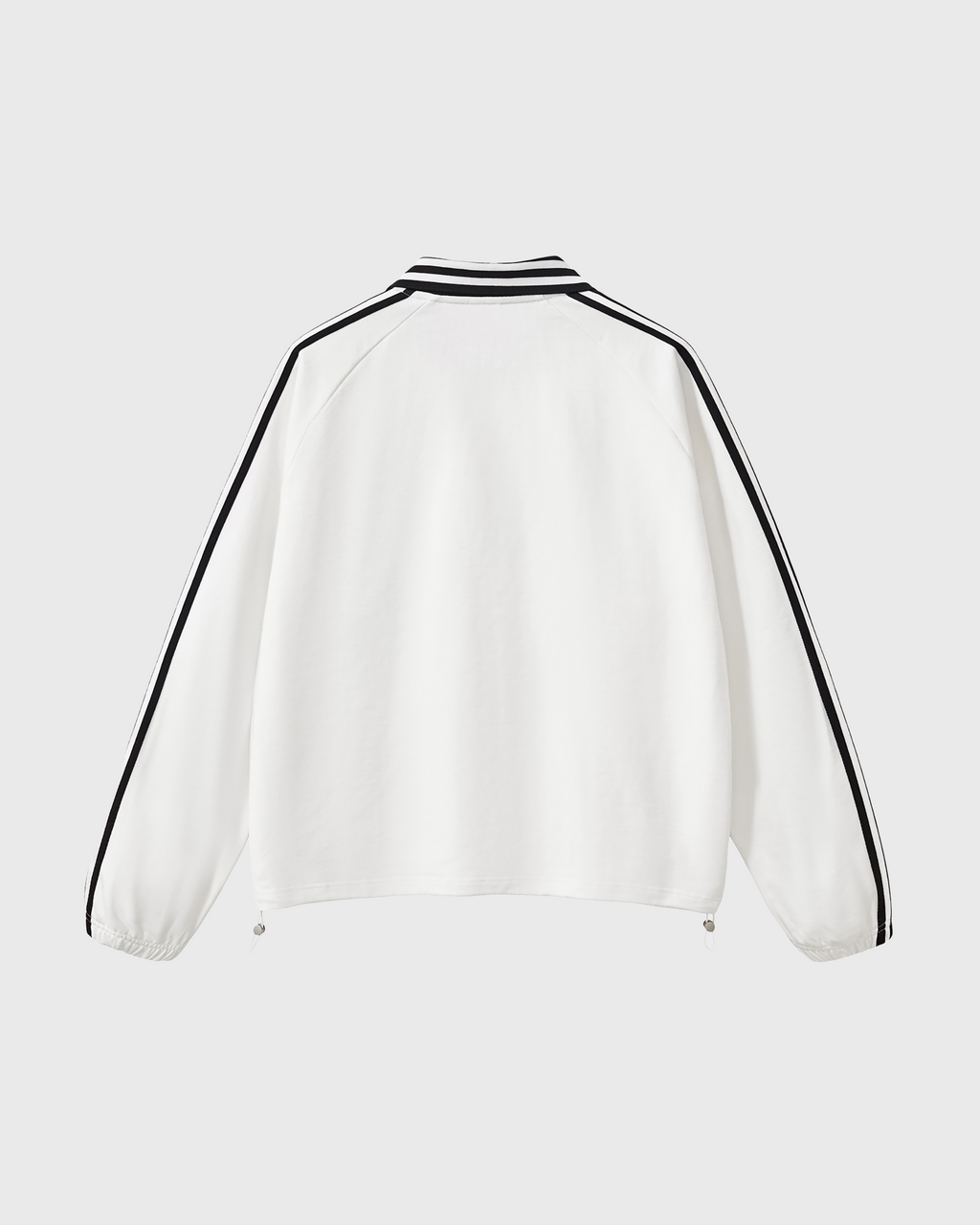 STRIPED POLO SWEATSHIRT